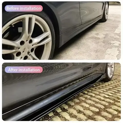 Volkswagen Passat Body Kit B8 For Volkswagen Passat B8 2015-2022 Car Side Skirt Splitters Extended Side Spoiler Sport Body Kit Bumper Lip Modified Parts 8Pcs