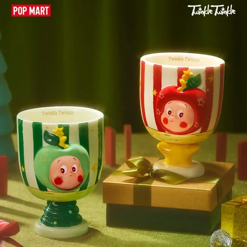 

POP MART Twinkle Twinkle Ceramic Cup Blind Box - APPLE of MY EYE Series Cute Anime Figure Ornaments Guess Bag Original Toys Doll