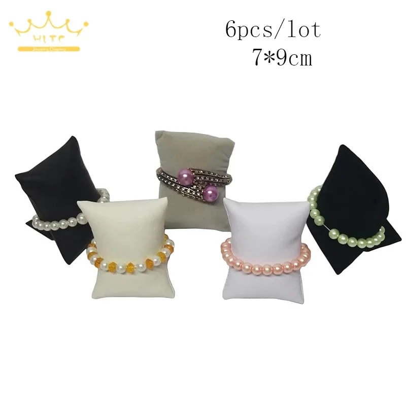 腕時計,クッション,7x9cm, 6個セット用の小さなブレスレットディスプレイ枕