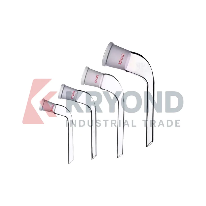 Glass Receiving Adapter Cow Horn Tube 14/23 19/26 24/29 29/32 Laboratory Distillation Connector Joint Research Series Model Pack