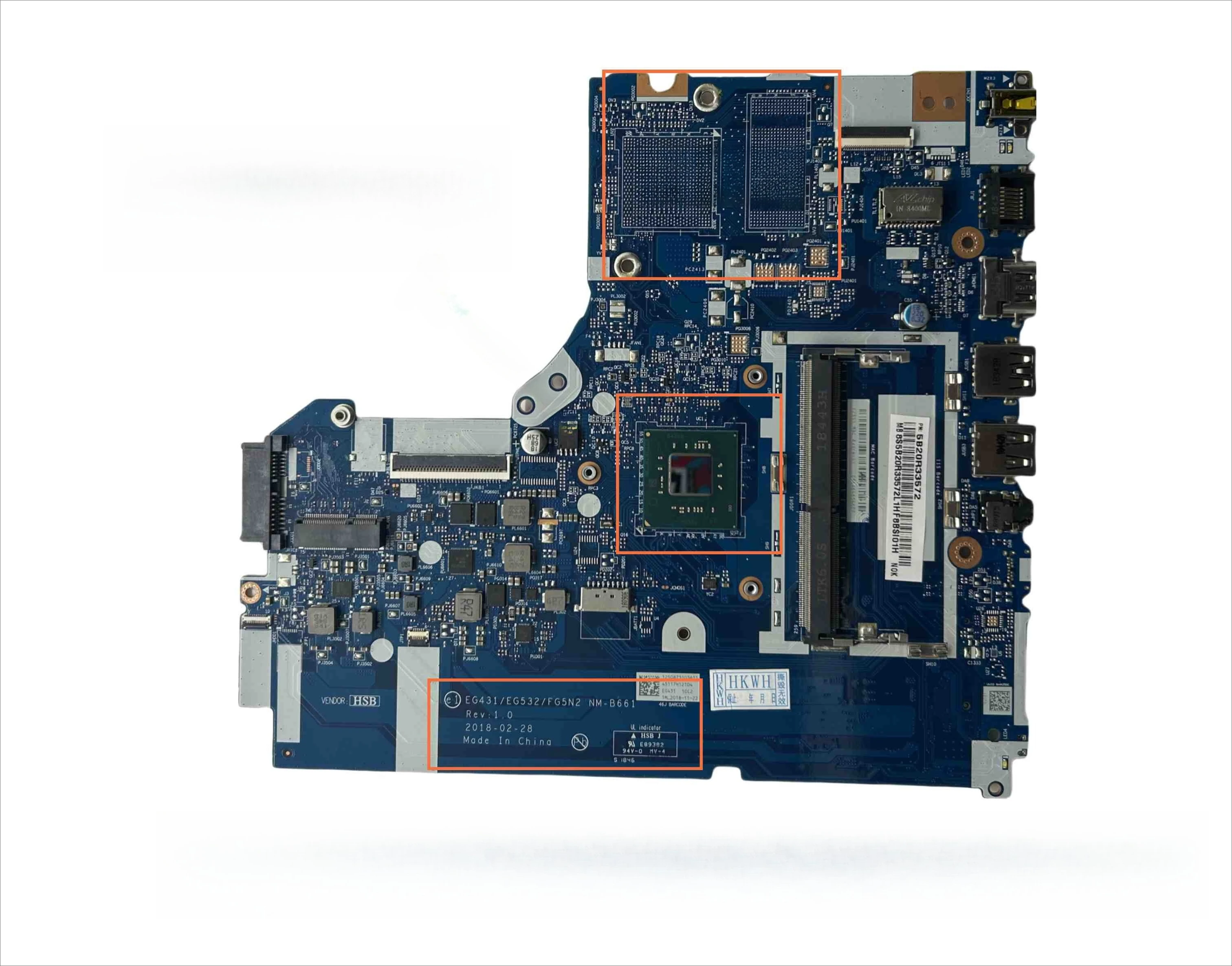 

Applicable To: Lenovo 310-15IGM Main Board N4000 5B20R33801/5B20R33806 Laptop Main Board Accessories