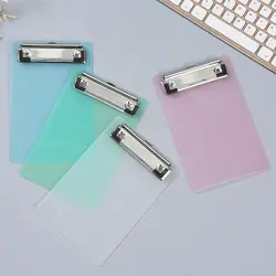 With Low Profile Gold Clip Mini A6 File Folder Writing Sheet Pad Writing Tablet Writing Clipboard Writing Pad Document Folder