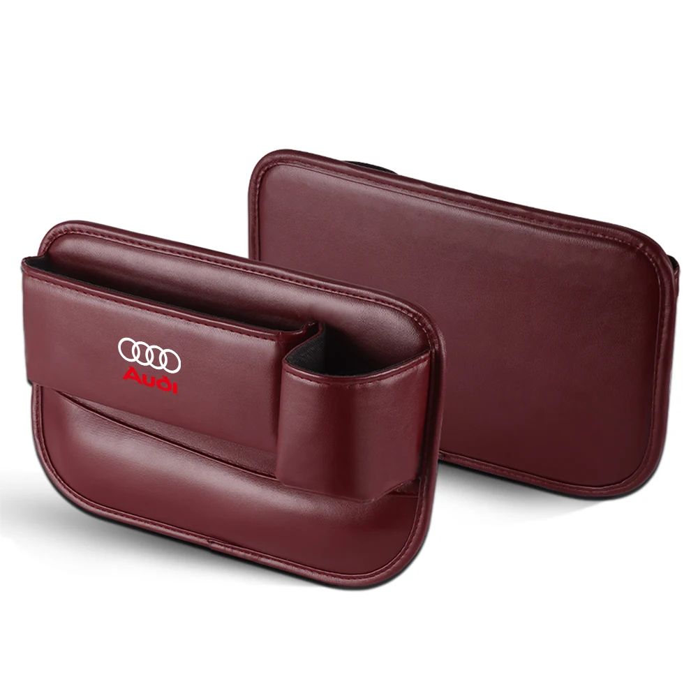 Car Seat Gap Organizer Storage Box For Audi A3 A4 A6 B8 Q5 S5 Sline B6 S3 S6 A1 A2 A7 A8 8P C5 C6 C7 Q1 Q2 Q3 Q4 Q6 Q7 Quattro view 4