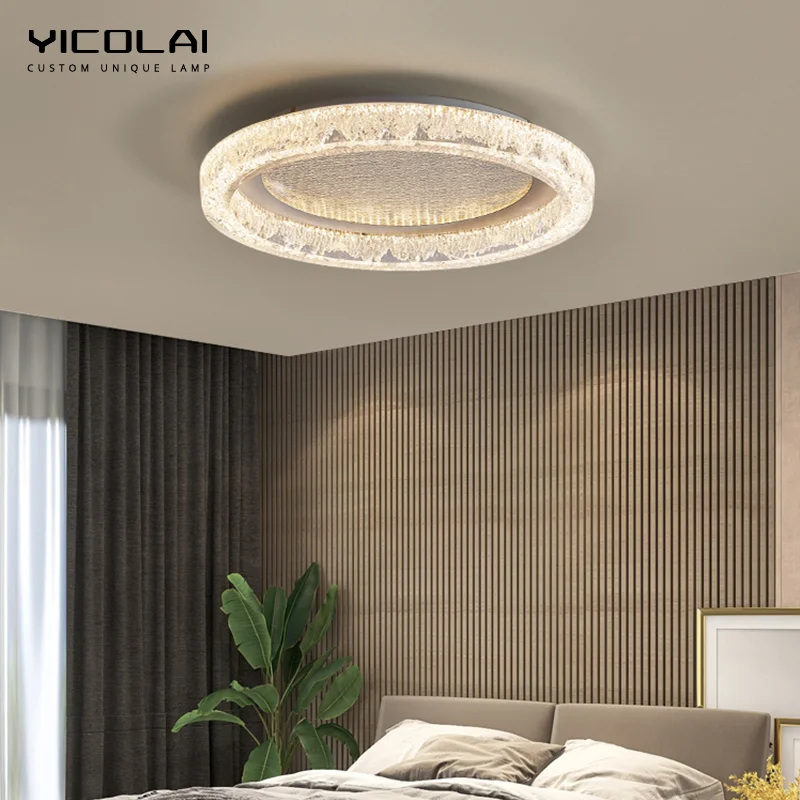 Italian Style Minimalist LED Intelligent Ceiling Light Modern High-end Designer's New Bedroom Study Room Luxurious Home Lighting