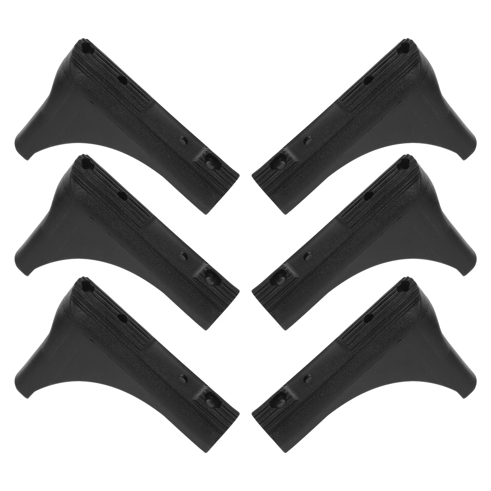 

6pcs Laundry Rack Foot Caps Non-Slip Floor Protectors For Drying Racks Folding Chairs 90-Degree Leg Covers Replacement Parts