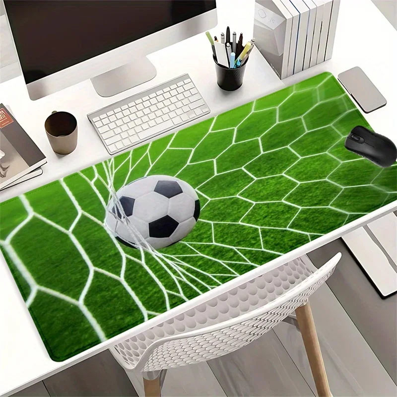 Football Themed Mouse Pad Anti-slip Rubber Base Desk Accessories Football Net Mat 40X90CM Pads Rectangular Shape Gaming Mousepad