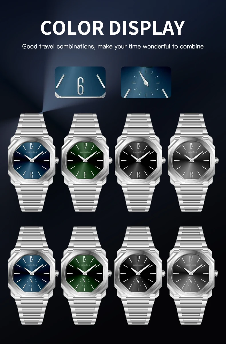 2026 New Hot Selling 38MM Specht & Söhne Quartz Watch For Men Ultrathin 316L Stainless Steel Watches Sapphire Crystal Waterproof