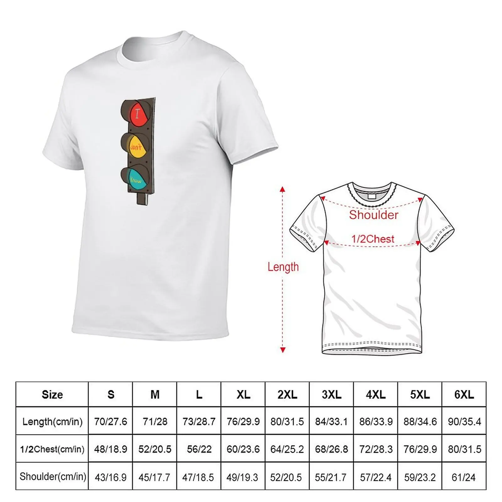 Traffic Lights Don’t Know T-Shirt clothes luxury designer big and tall t shirts for men
