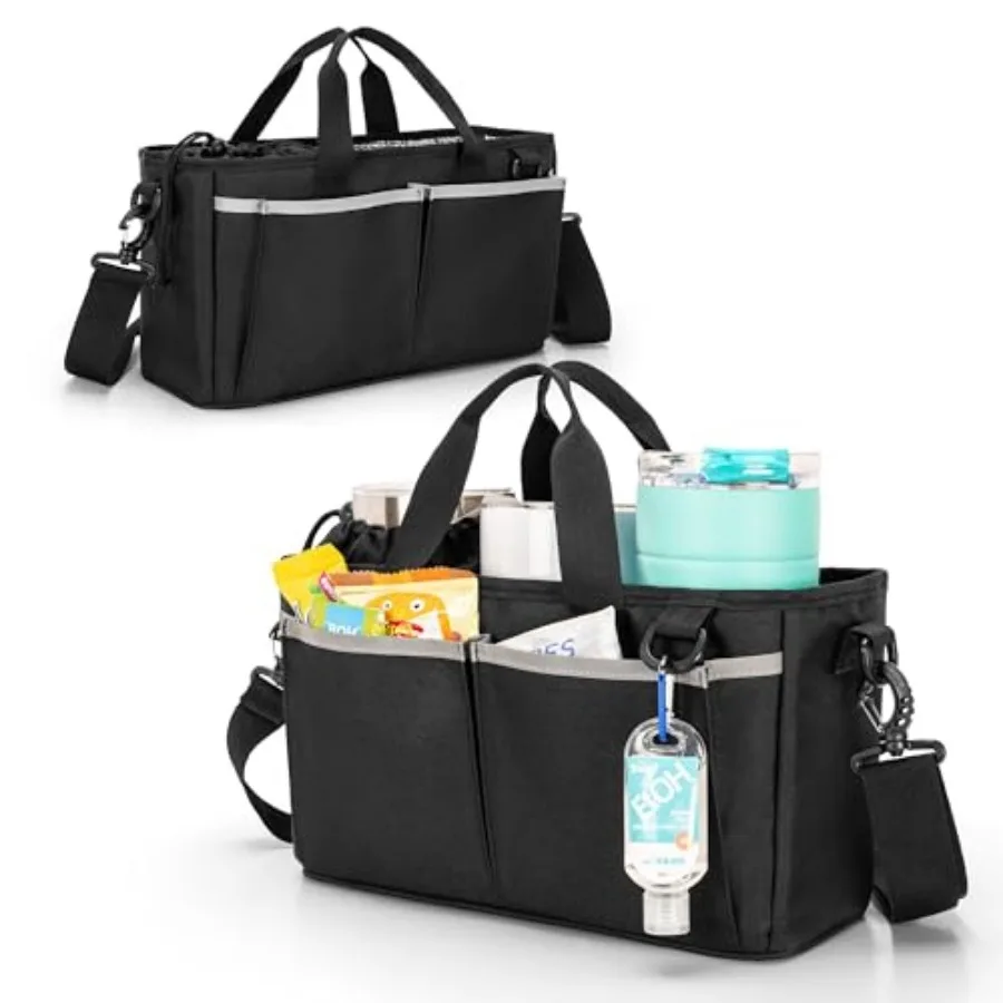 

Сумка-переноска для бутылок с водой на 32/40 унций с застежкой-шнурком, держателем для стаканов и съемным разделителем, на 3 бутылки, с регулируемым плечевым ремнем