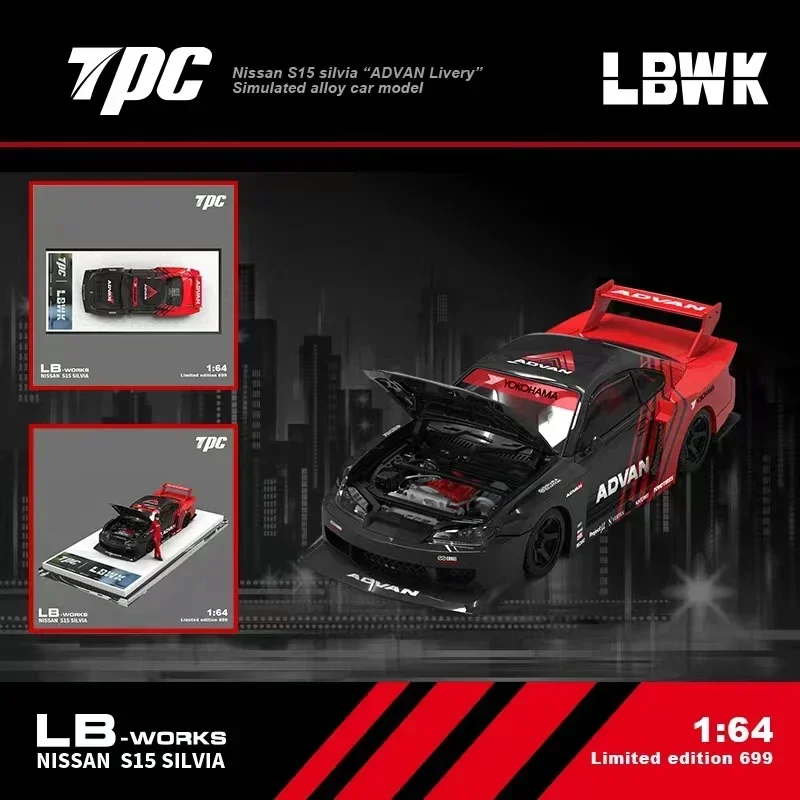 

TPC 1:64 LBWK S15 Advan Diecast Model Cars