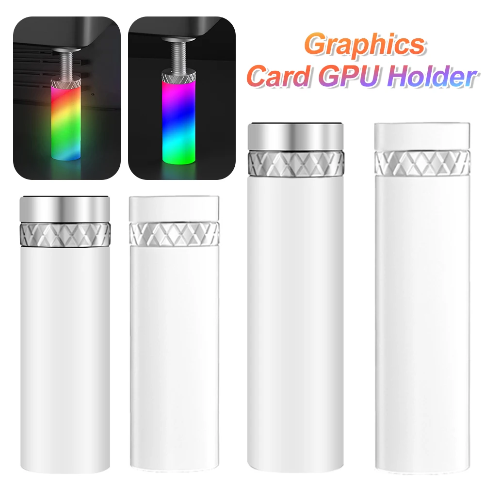 

5V 3Pin ARGB Graphics Card Bracket Aluminum Video Card Stand Adjustable Telescopic Rotary GPU Brace Magnet Base PC Accessory