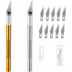 2 Knife Handle with 10 Blade Replacement 1#Mobile Phone PCB DIY Repair Hand Tools Knife Scalpel Blade