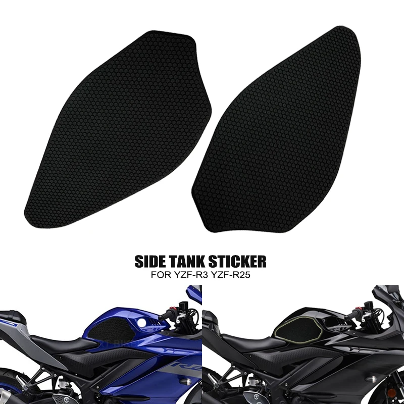 For YAMAHA YZF-R25 YZF-R3 YZF R3 R25 2019 2020 2021 2022 2023 Side Tank Pad Protector Sticker Decal Gas Knee Grip Sticker