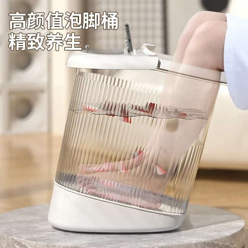 

Foot spa basin for home use, designed for lying down while soaking feet, providing foot massage and foot bath.