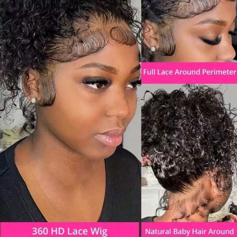Thumbnail 3 - #75 Curly Lace Front Wigs Sale