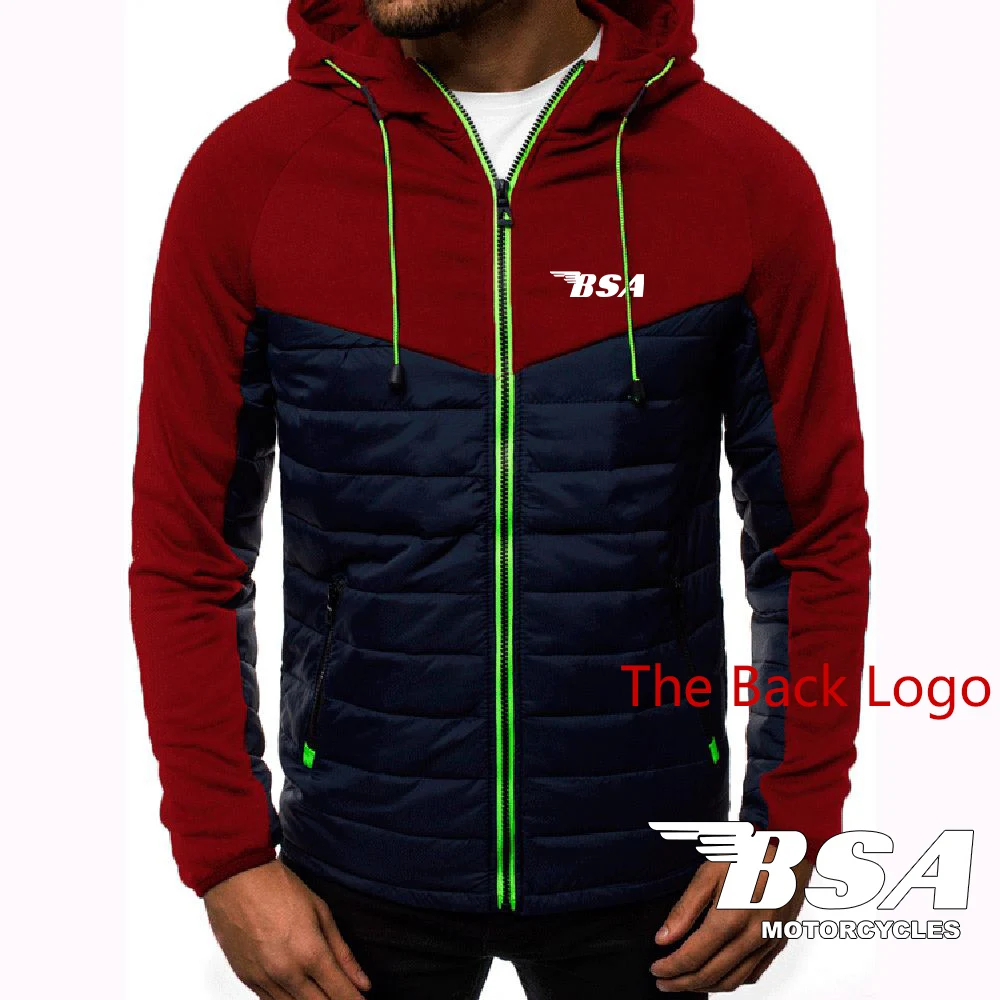 USA製　BSA MOTORCYCLE スエットパーカー 2023 Men New Bsa Motorcycles Spring Autumn 7 Color Zipper Hooded