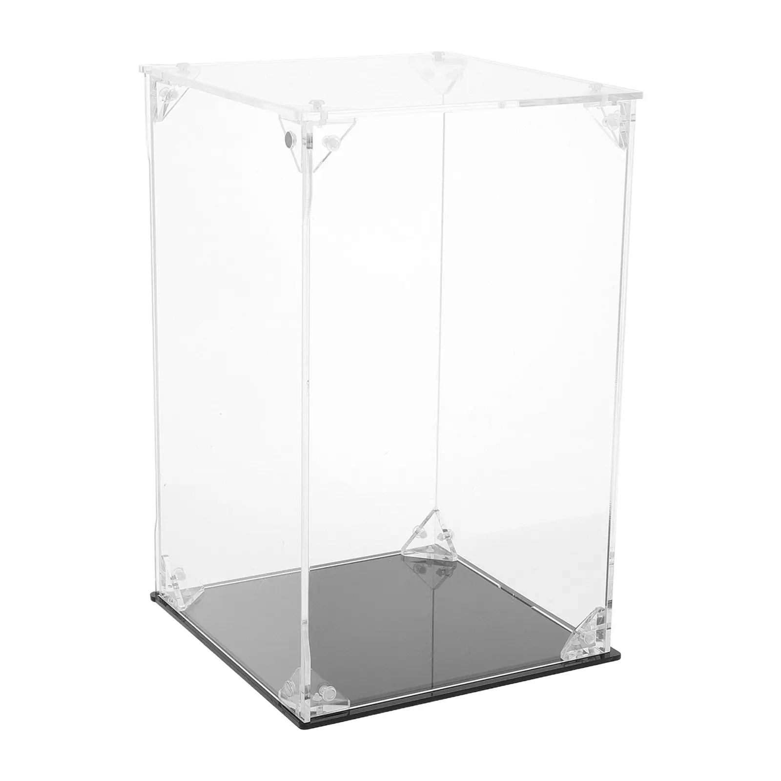 Acrylic Display Case Box Clear for Action Figures Transparent Secure Storage Dust Protection Quick Tool Free Setup