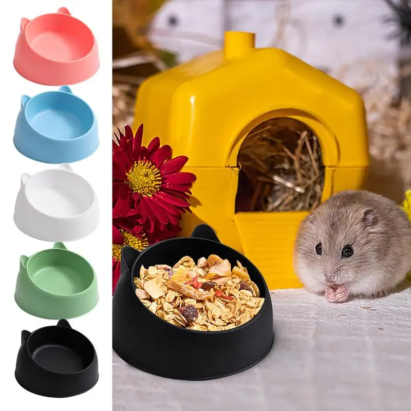 Hamster Feeding Bowl Hamster Food Water Bowl For Rabbit Guinea Pig Small Pets Feeder Dish Pet Food Bowl Supplies view 2
