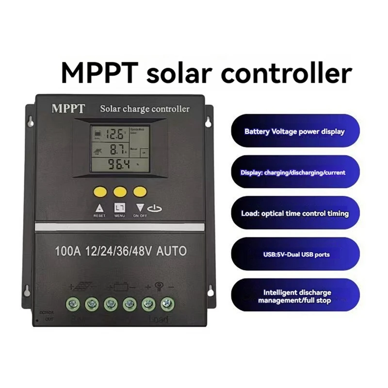 Hybrid Wind Solar Controller MPPT Charging Boost Wind Turbine Generator Solar Panel Home Street Light Controller