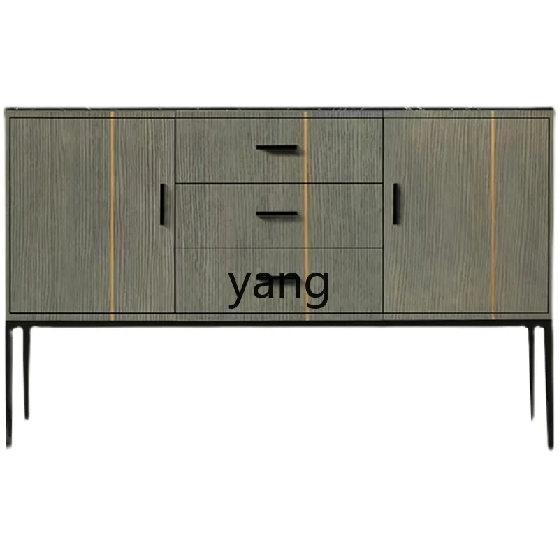 

CX Minimalist Sideboard Gray Black Light Luxury High-Leg Storage Entrance Cabinet Modern Minimalist Curio Cabinet