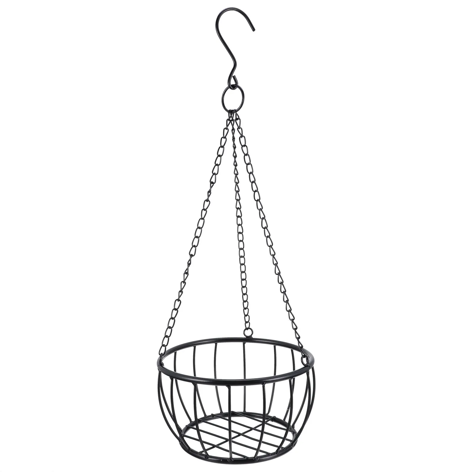 Hanging Planter Basket Iron Material Premium Workmanship Deformation Resistant Flower Holder for Balcony Flower Shop Porch Use