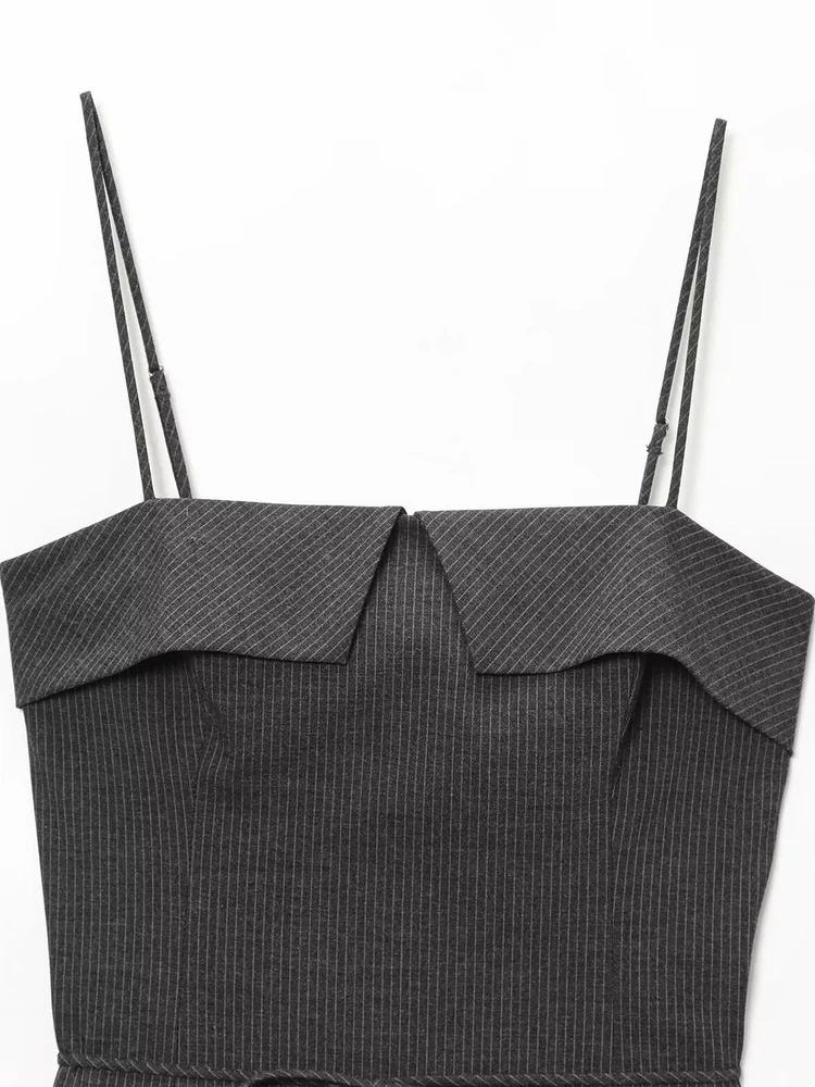 Faionable واسعة الطية سليم صالح Svel Strapl Dr جديد وصول شتاء 2025 الملابس النسائية الساخنة فتاة Sle عادية Dr