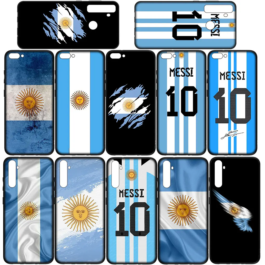 Argentina Flag 10 Football Cover Phone Casing for Motorola Moto E32 G22 G9 G30 G50 G60 G51 G52 G41 G42 G71 E7 G100 G10 G20 Case