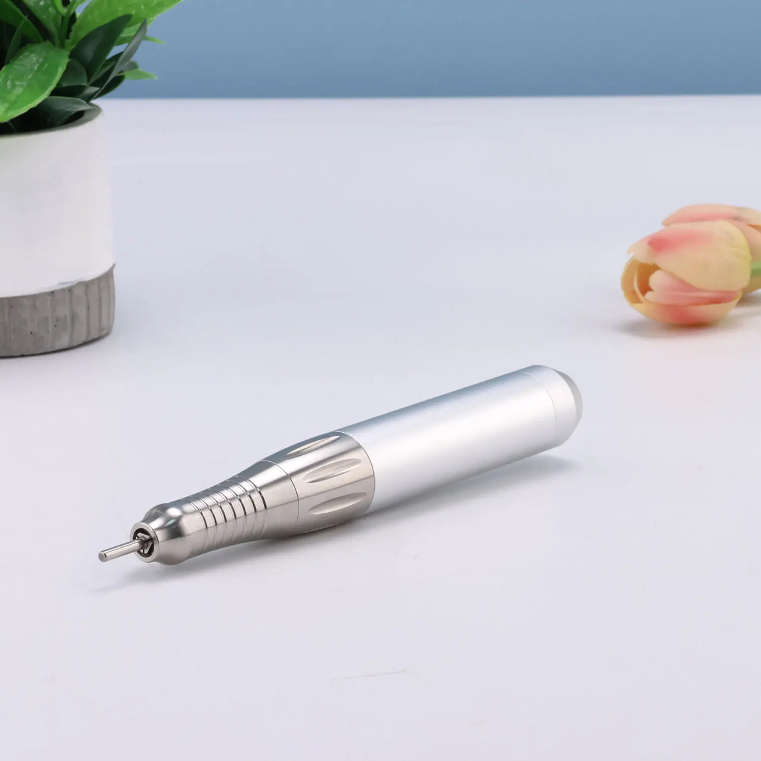 24V Coreless Motor Handle Nail Drill Pen with 2 Types Wires DC Hole Handpiece 3-pin Pen Nail Electric DC Plug for Drilling