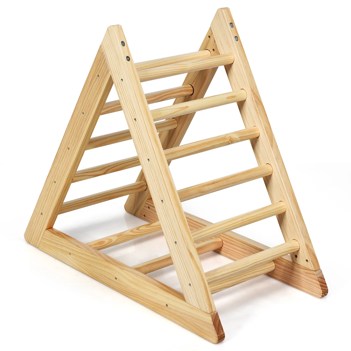 

Wooden Climbing Pikler Triangle with Climbing Ladder For Toddler Step Training