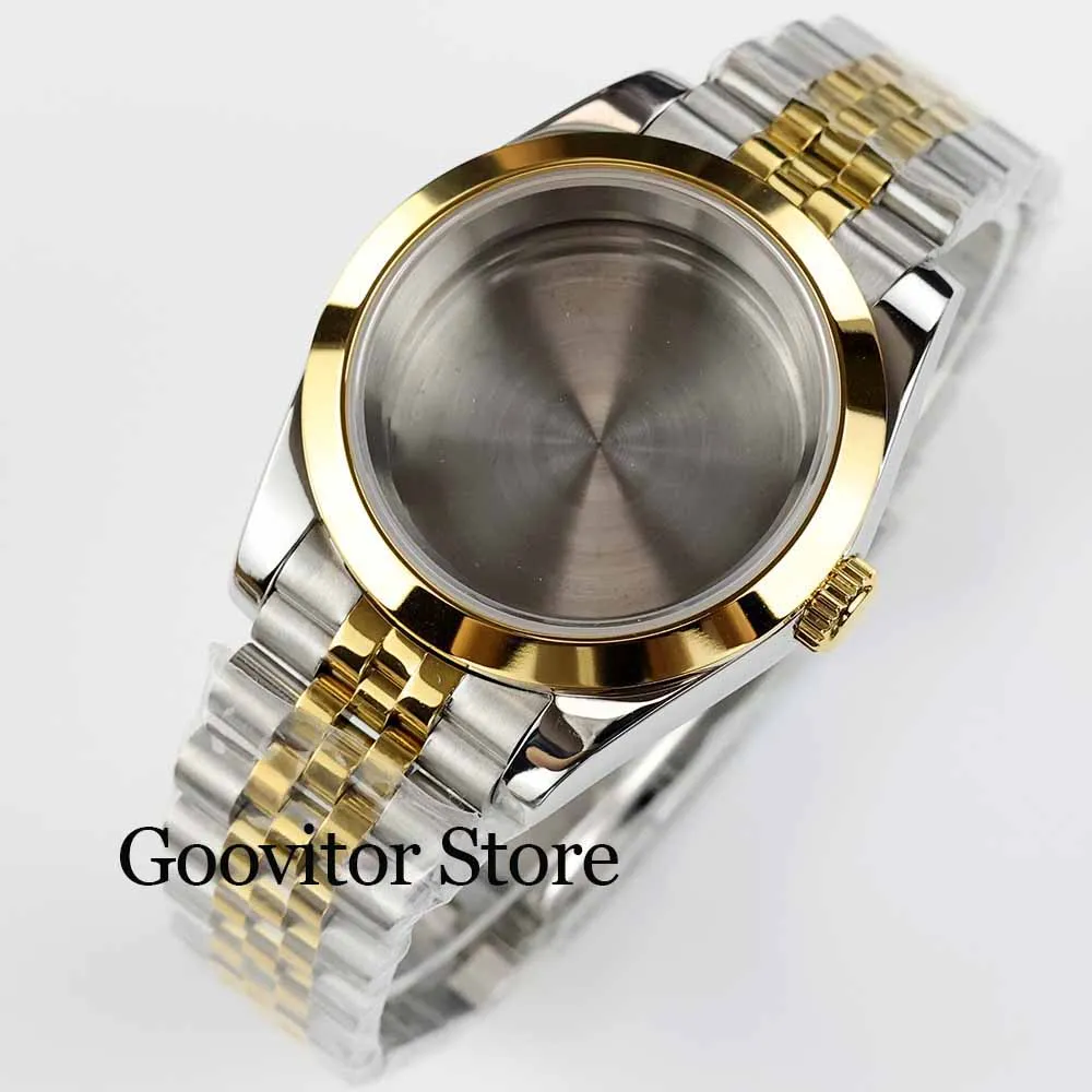 

36mm/39mm NH35 watch case jubilee bracelet Fit datejust NH35 NH36 Movement Fashion Waterproof 28.5mm dial Sapphire Glass case