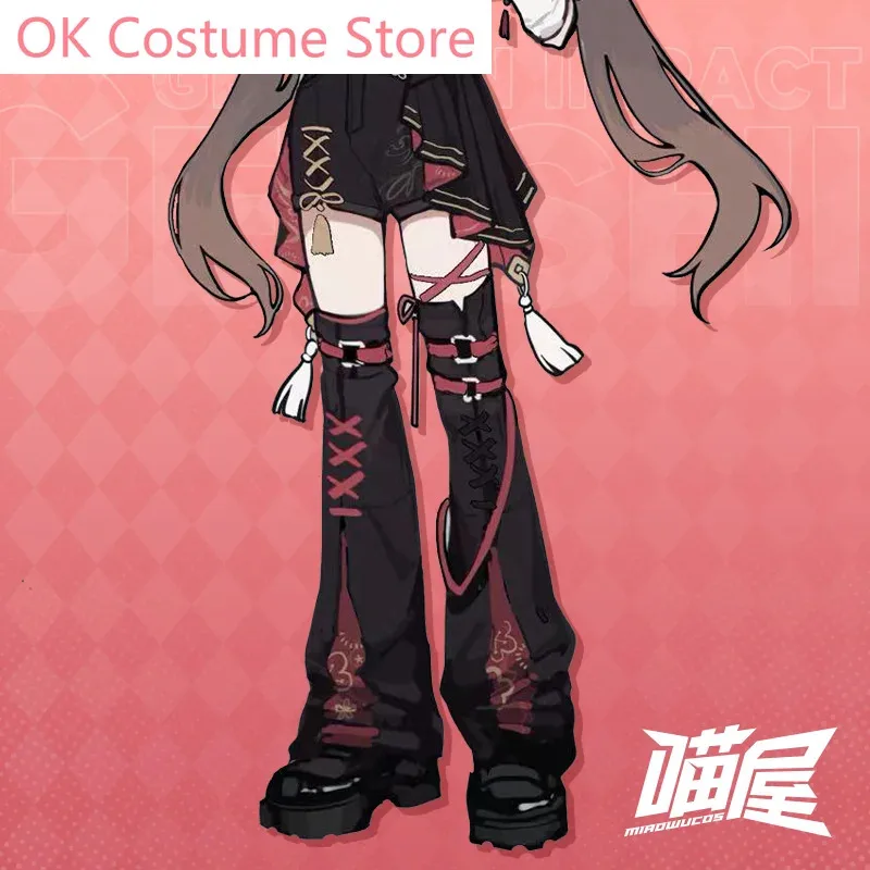 

CyGenshin Impact Hu Tao комбинезон игровой костюм прекрасный повседневный модный костюм для отдыха косплей костюм на Хэллоуин женский наряд