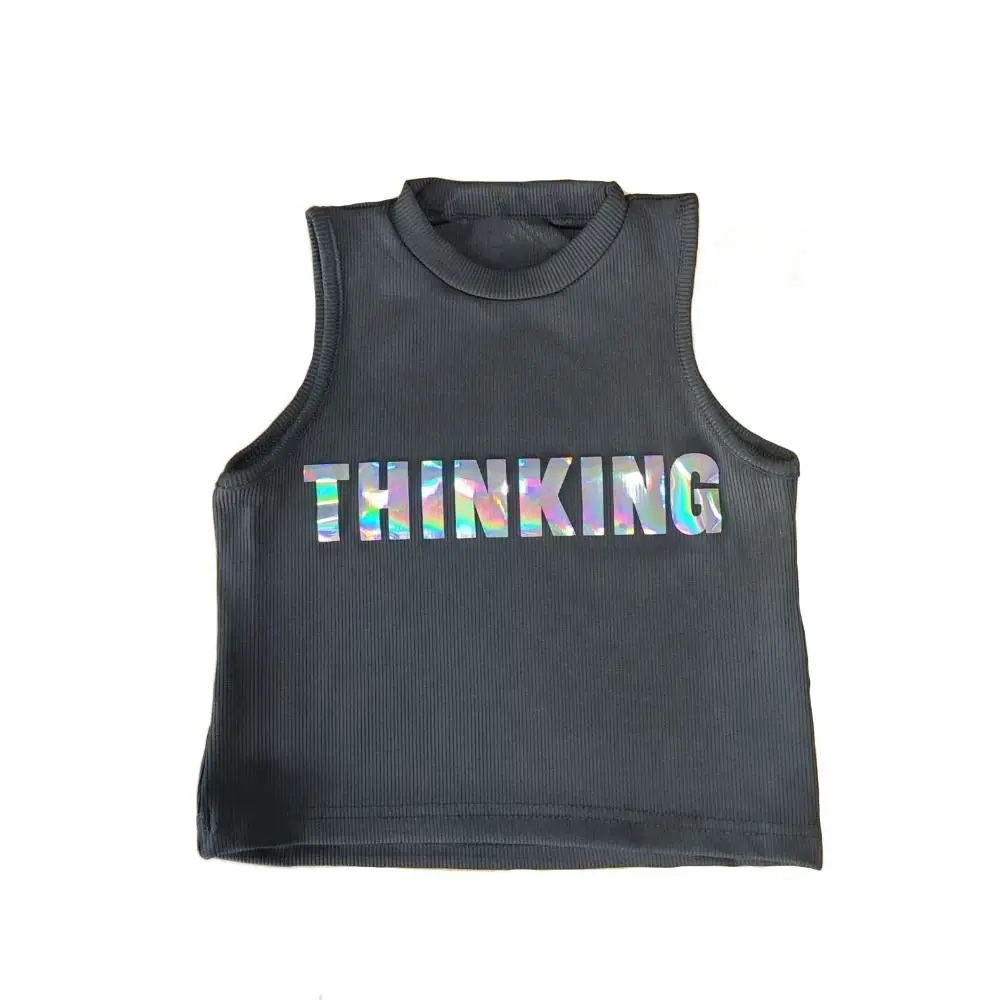 

Fashion Streetwear Girls Hip Hop Clothes Teens Summer Y2k Clothes Set Outfits Vest Cargo Pants Suit Streetwear