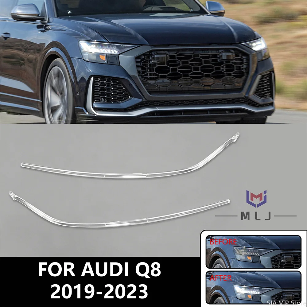 

Светодиодная трубка DRL для AUDI Q8 2019-2023 (базовая версия), белая светодиодная плата, светодиодная лампа, автомобильные аксессуары