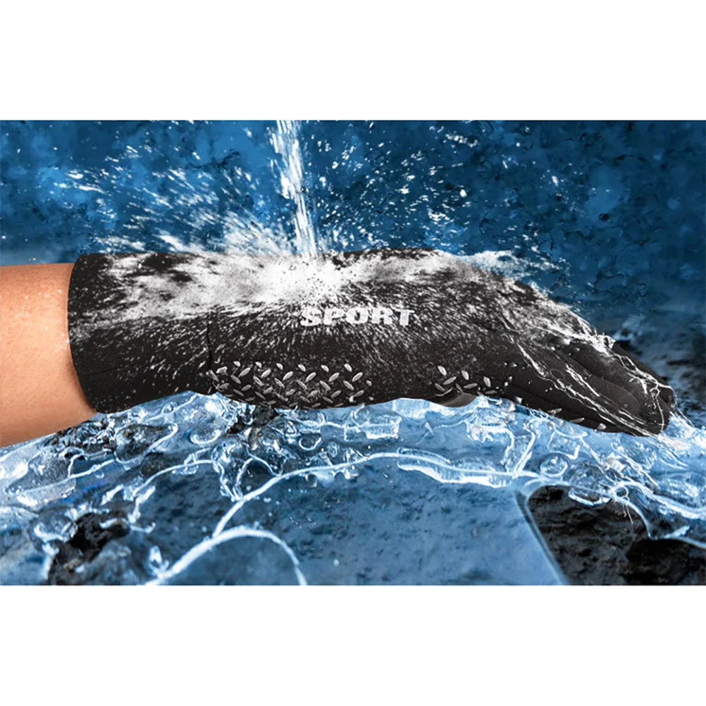 

1Pair Waterproof Winter Gloves Men Screen Finger Gloves Windproof Anti-Skid Outdoor Cycling Climbing Hiking