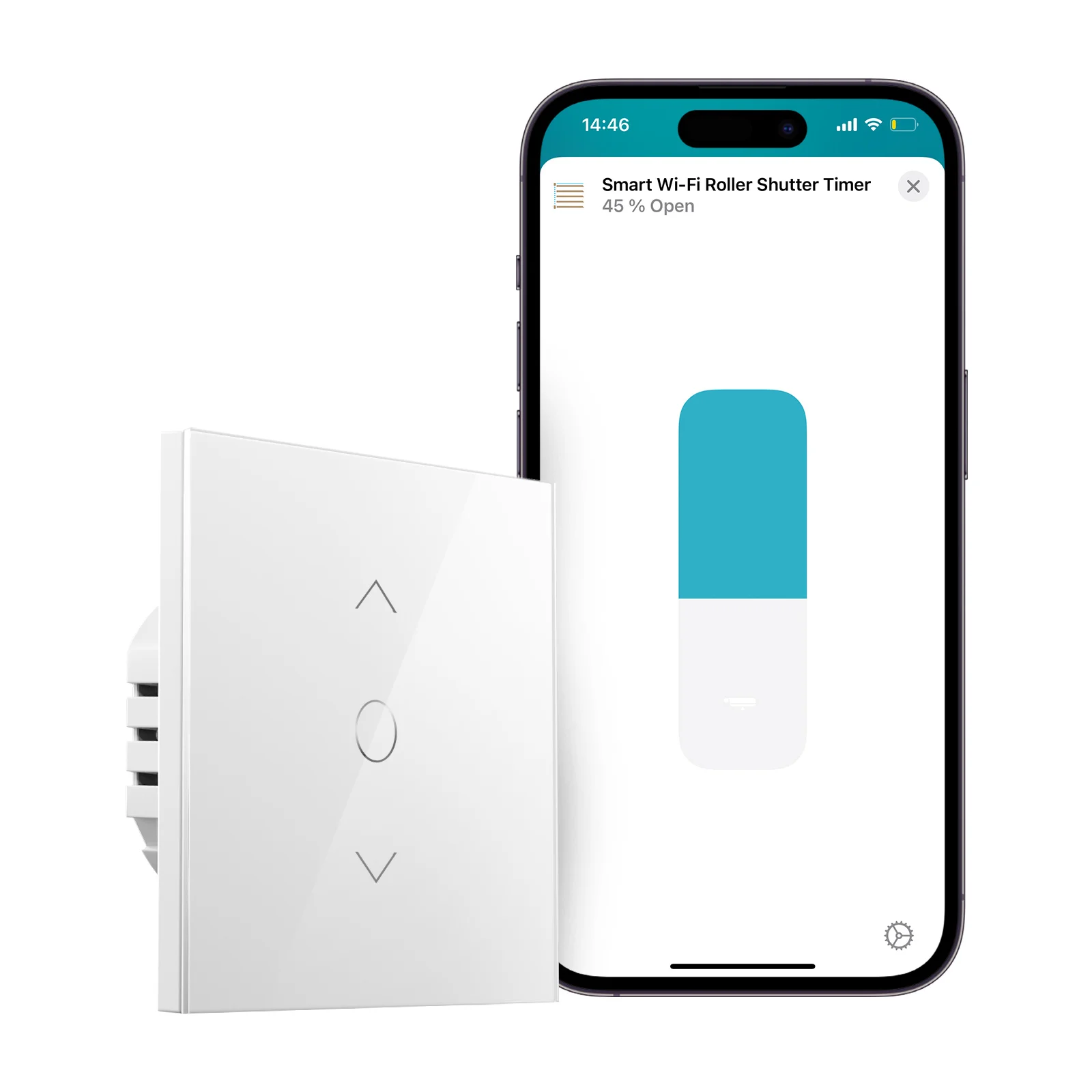 Meross HomeKit WiFi Roller Shutter Switch Smart Curtain Blind Motor Backlight Style Work with Siri Alexa Google Home SmartThings