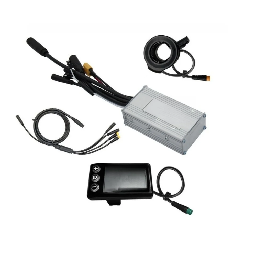 17A Waterproof Electric Bike Conversion Kit Featuring S866 Color Display Aluminum Housing and Sensitive Brake Control