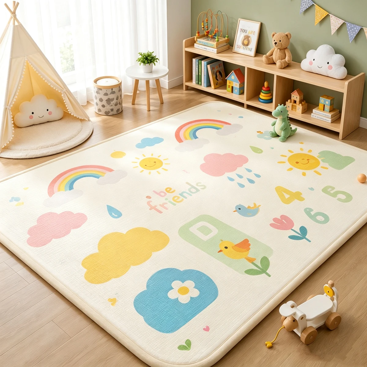 Non-toxic EPE Thick Baby Crawling Play Mat New 10 Styles and 5 Sizes Folding Carpet Play Mat for Children's Mats Safety Kid Rugs