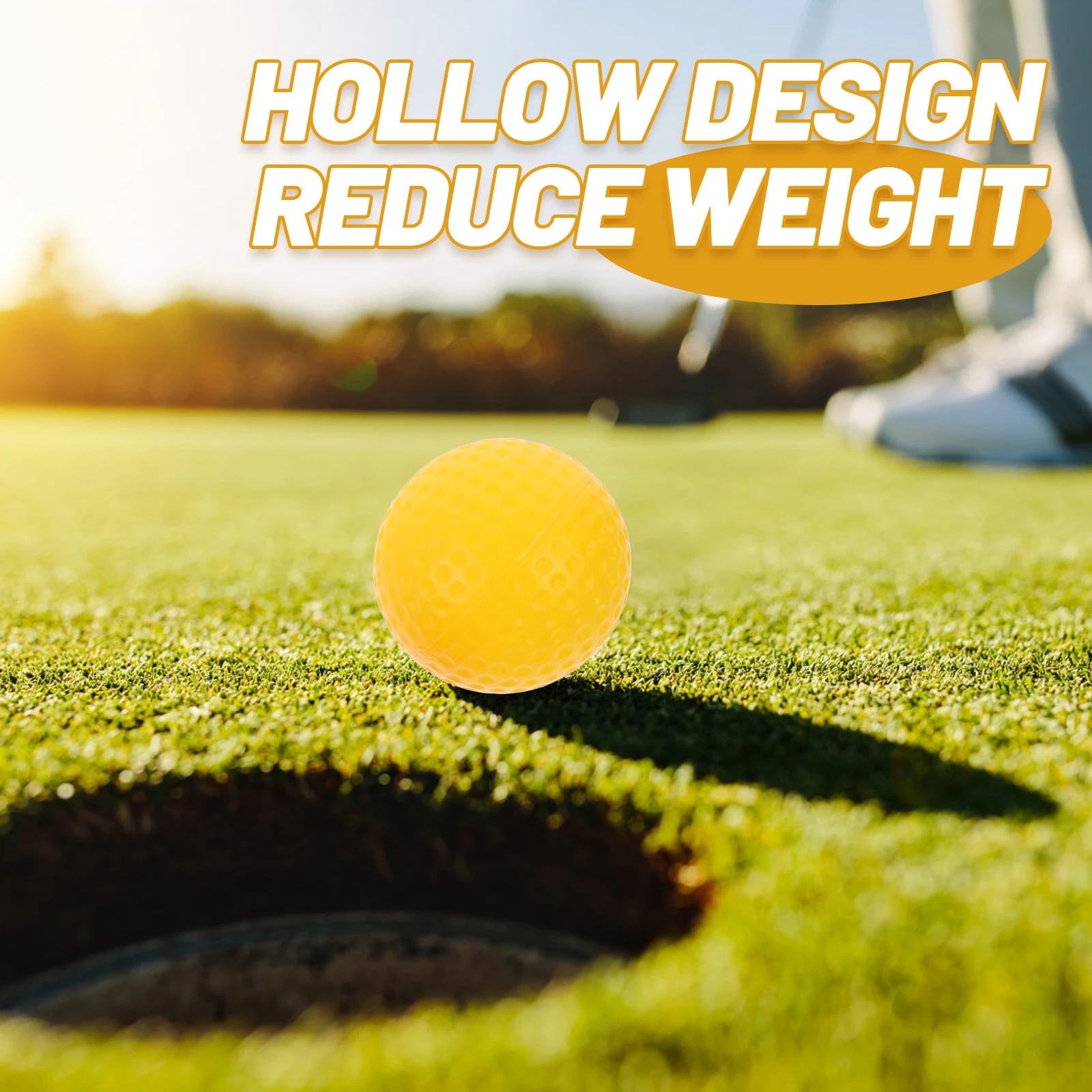 

16pcs Reusable Hollow Golf Balls Durable Plastic Practice Training Balls For Exercise Backyard Golfing Colored Mini Golf Ball