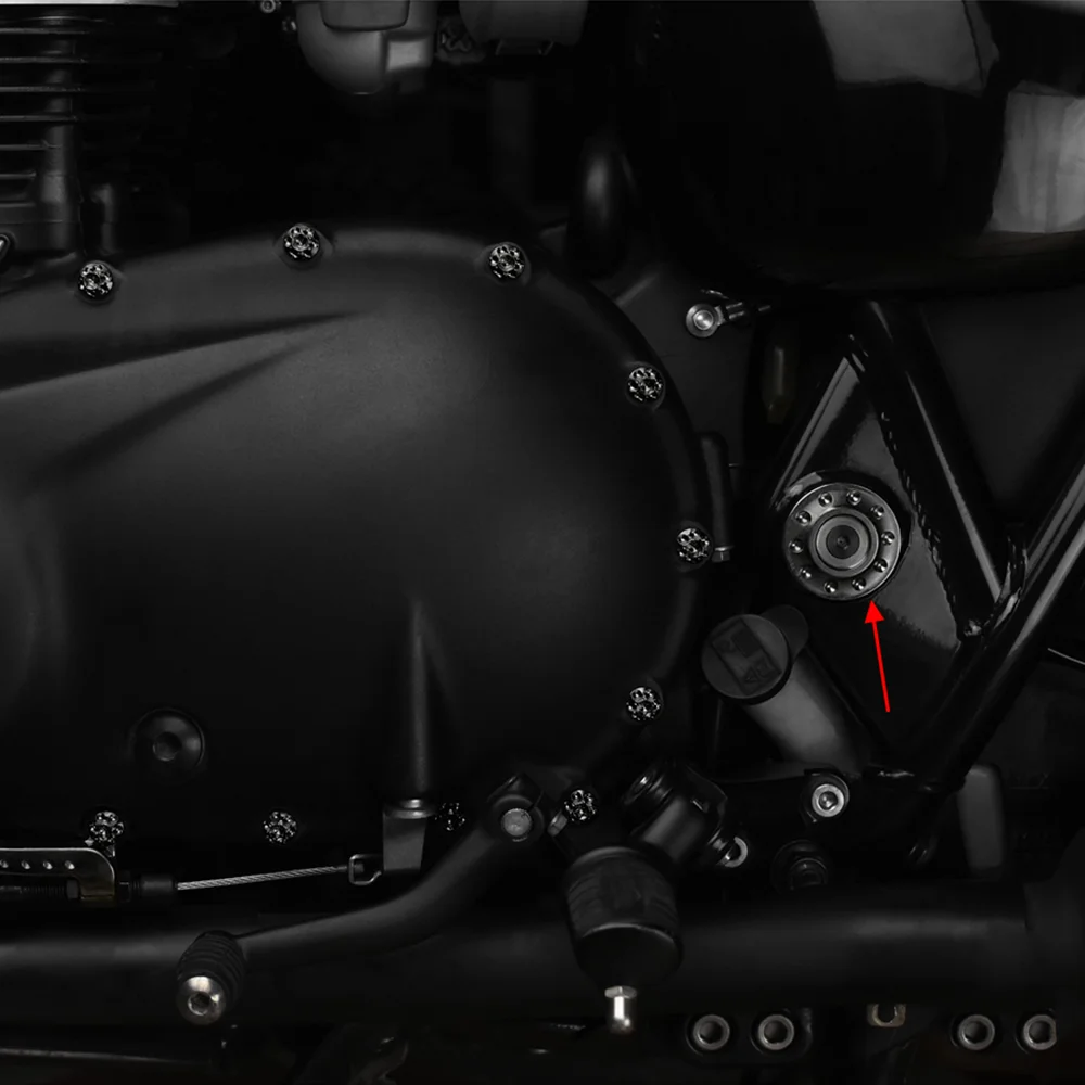 For Triumph BONNEVILLE BOBBER T120V 900 SCRAMBLER 1200 XC XE STREET CUP SCRAMBLER Street Twin 16-2024 Motorcycle Frame Hole Cap