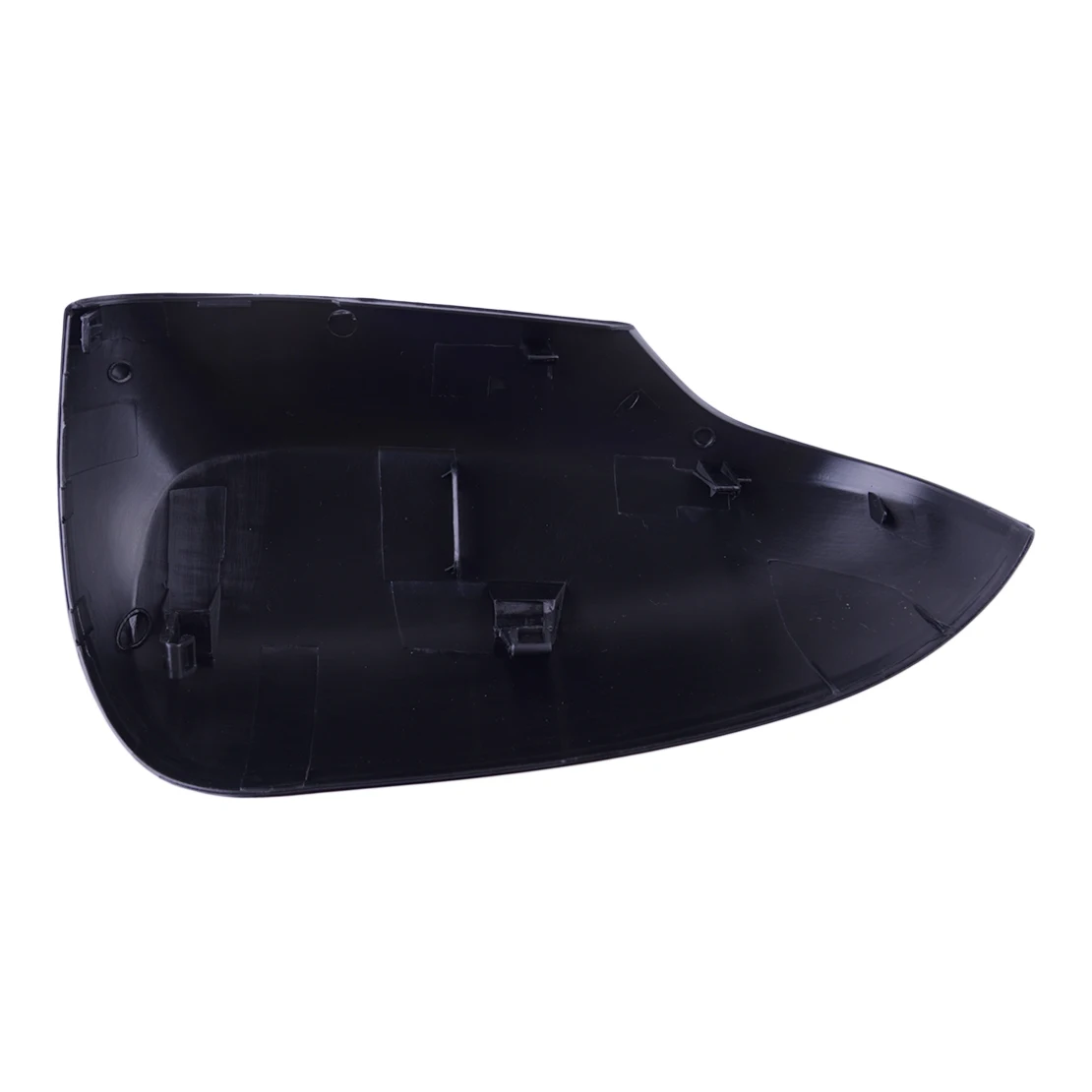 Asa da porta lateral exterior preta, tampa do espelho retrovisor, tampa de guarnição, decoração ajustável para Toyota Prius C, 2012, 2013, 2014, 2015-2018, frente esquerda