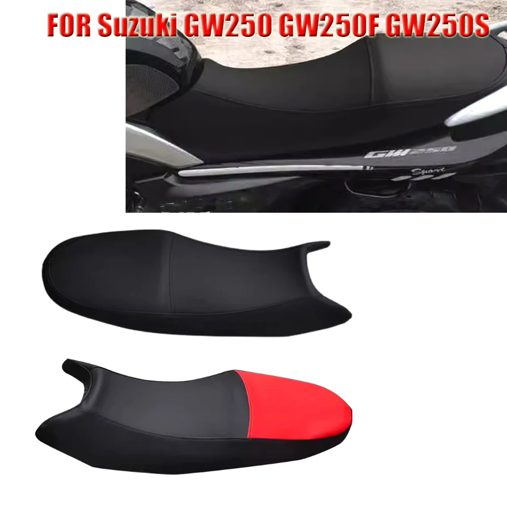 Motorcycle Leather Seat Cushion Cover Pad Waterproof Dustproof Motorbike Seat Cover For  Suzuki GW250 GW250F GW250S