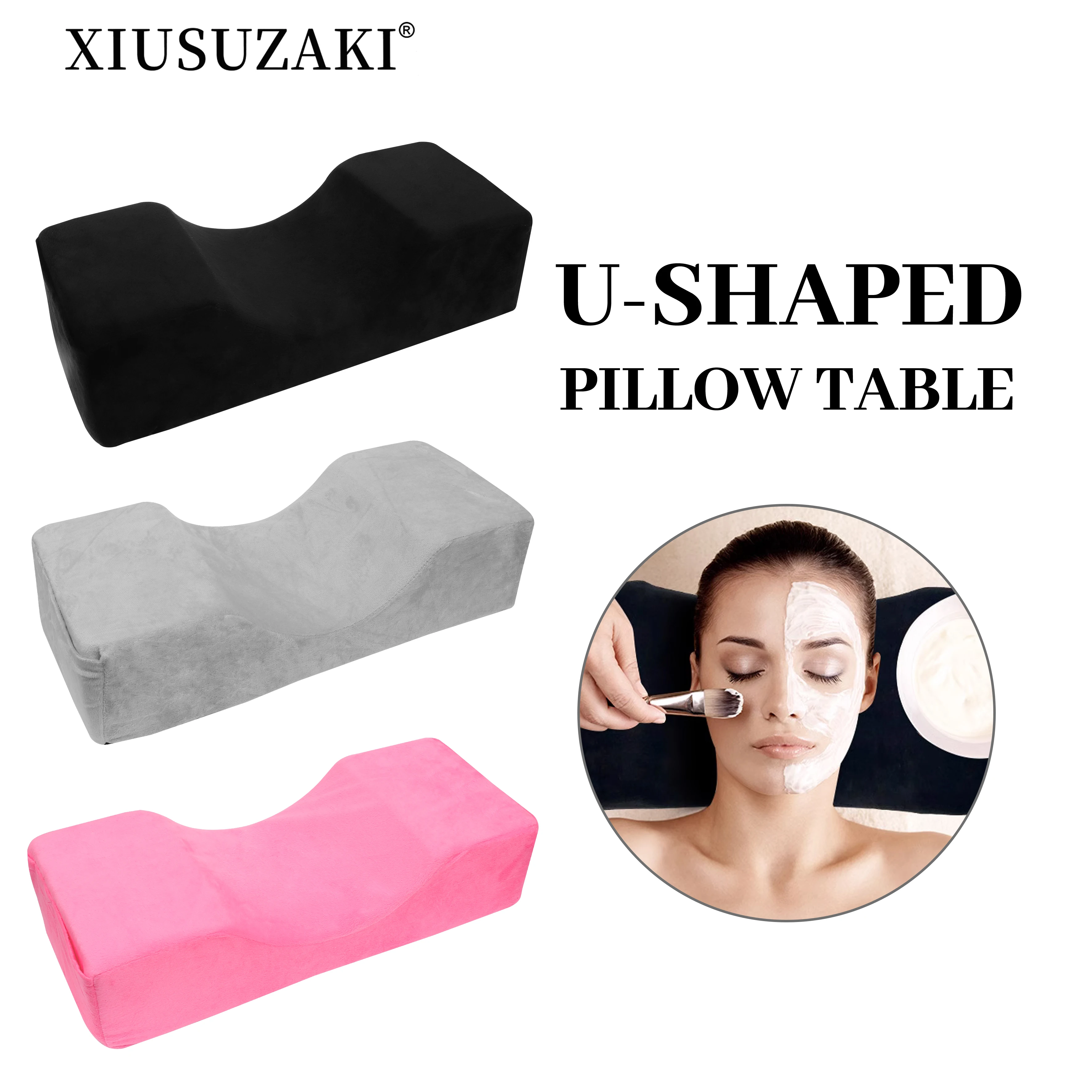 Professional Lash Pillow Neck Support Eyelash Pillow Soft Grafting Eyelashes Memory Foam Eyelash Extension Pillow Makeup Salon