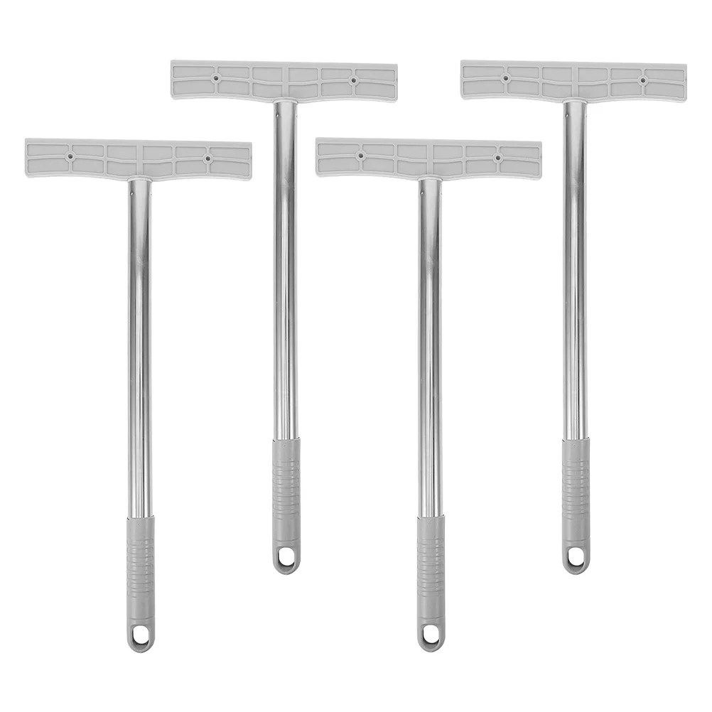 

4Pcs Stainless Steel Sign Holder Pole Easy Assembly Portable Design for Outdoor Ceremonies Voting Parades