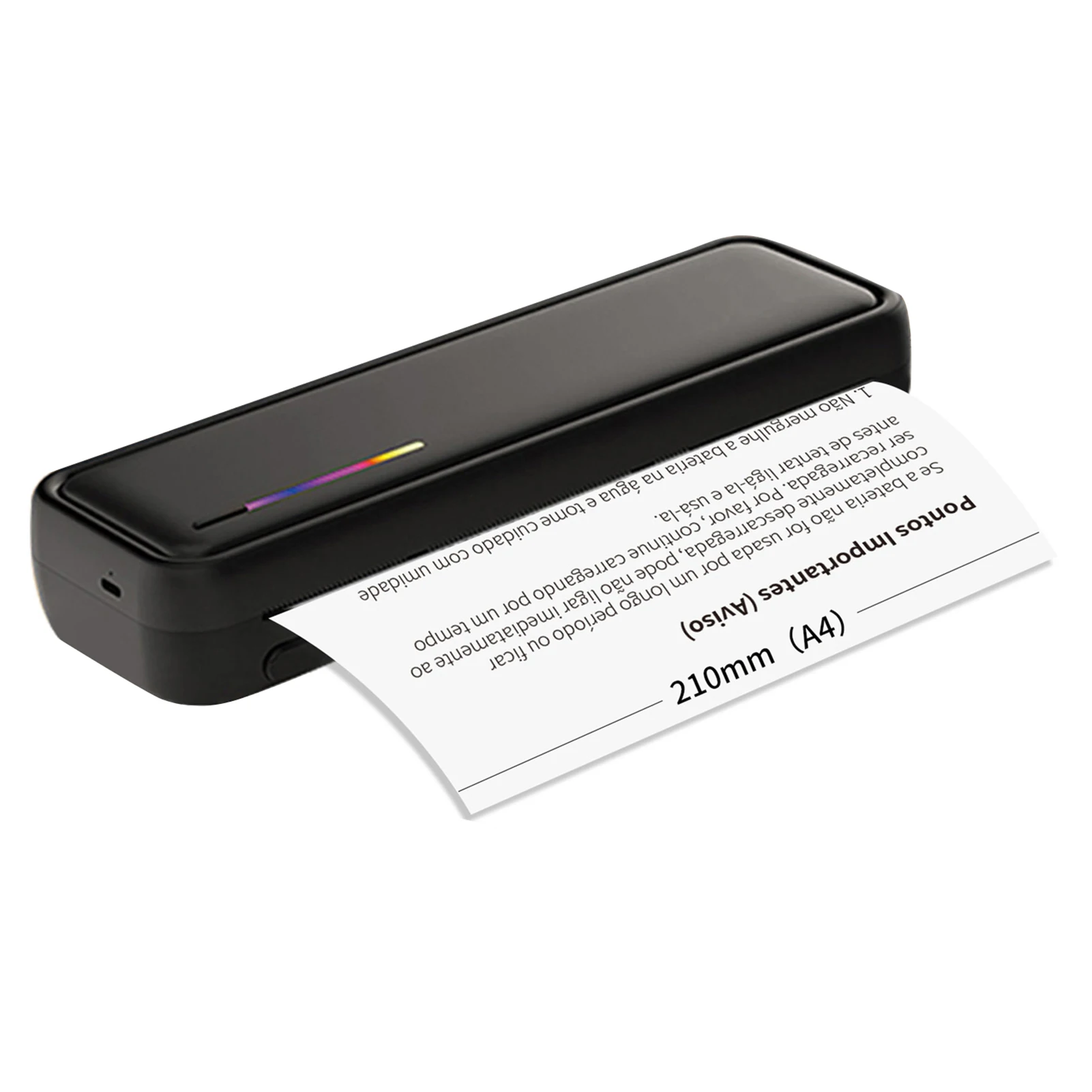 

A4 Paper Printer Thermal Printing Wireless BT Compatible with iOS and Android Mobile Photo Printer for Travel Home Office