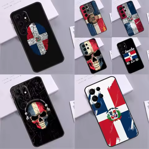 Flag of Dominican Republic Phone Case For Samsung Galaxy S25 Ultra S9 S10 S20 S21 S22 Plus S23 FE S24 Ultra Cover Coque