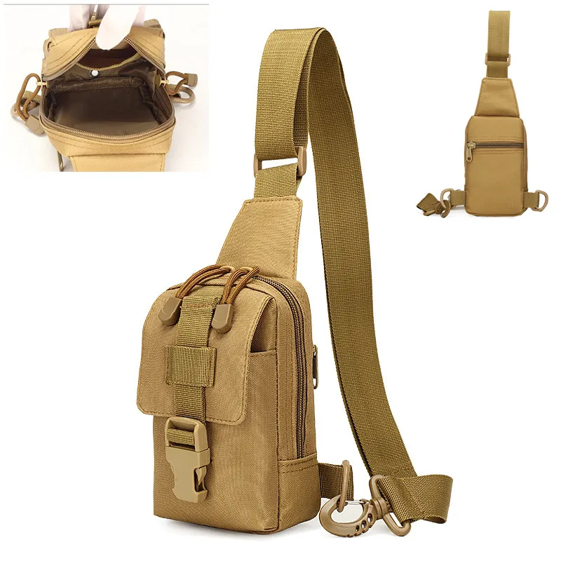 Men Camouflage 2024 New Shoulder Bag Travel Sport Small Chest Bags Outdoor Cycling Climbing Crossbody Pack For Male Female Women