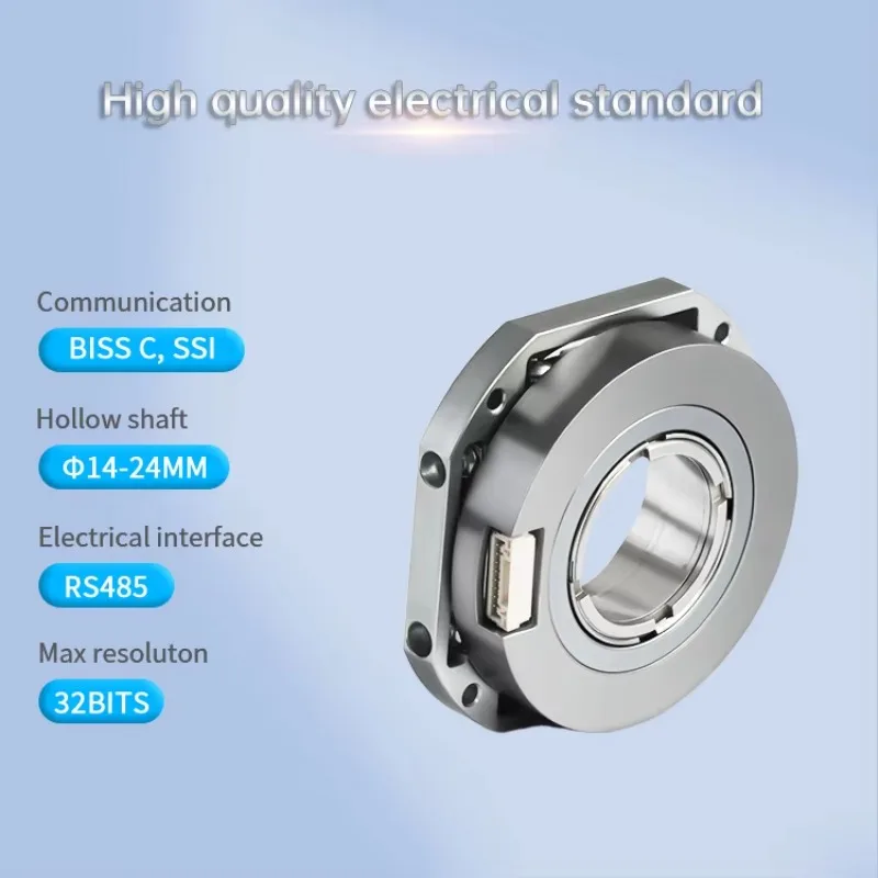 15bit Absolute Encoder Modbus Motor Speed Encoder MPN55 55mm Hollow Shaft IP50 Mounting Flange