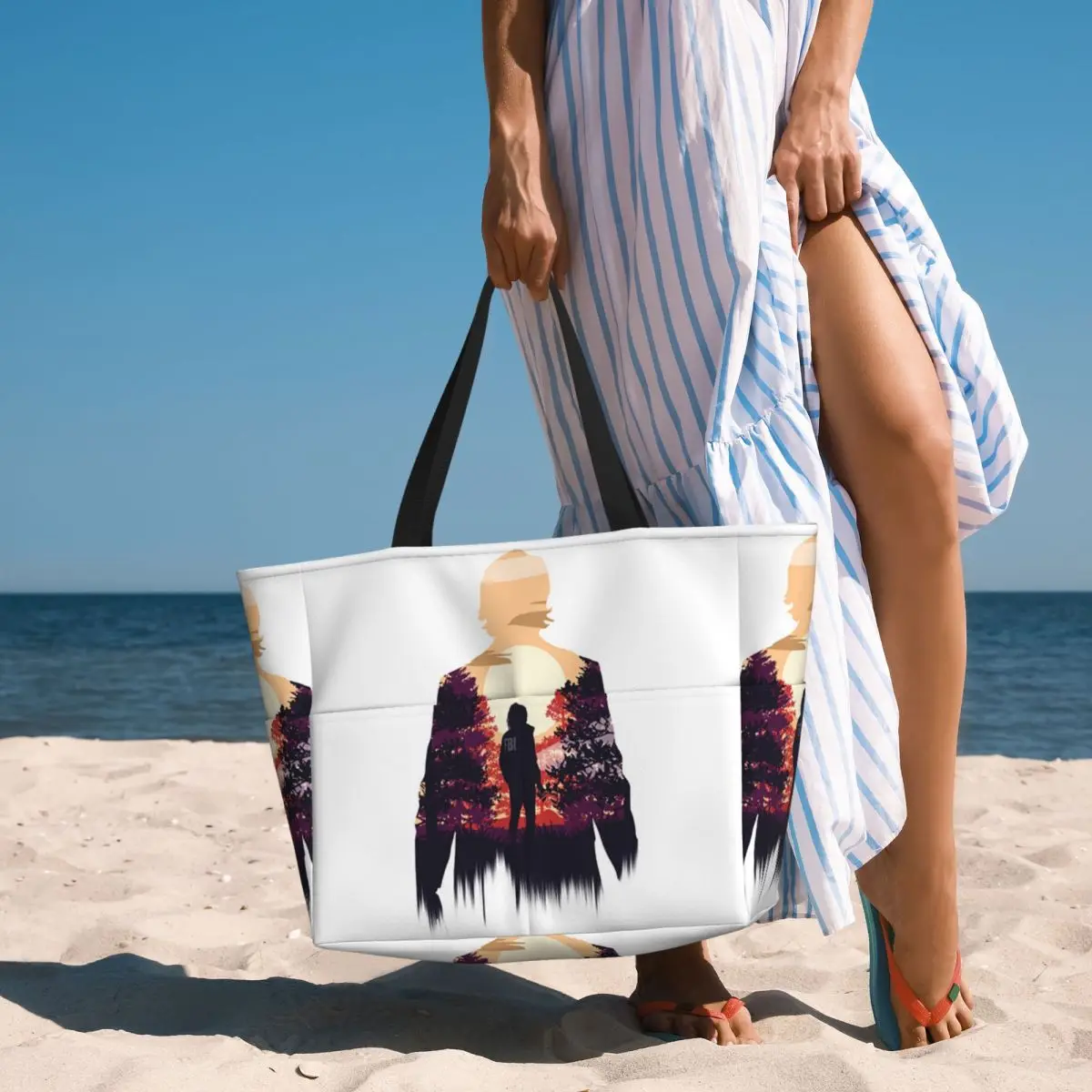 

Сумка-тоут Alan Wake 2 Beach Tote Bag, большая спортивная сумка для спортзала и йоги, женская дорожная сумка, сумка для фитнеса