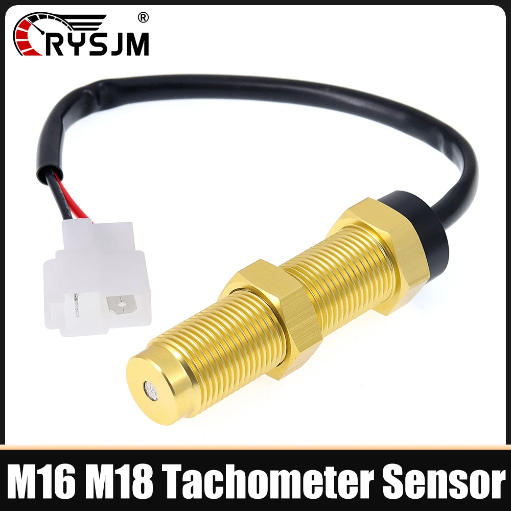 

M16/M18 Tachometer Sensor Wire Length Car Truck Yacht Boat Sensor for Diesel Tachometer Diesel Engine Outboard RPM Tacho Sender