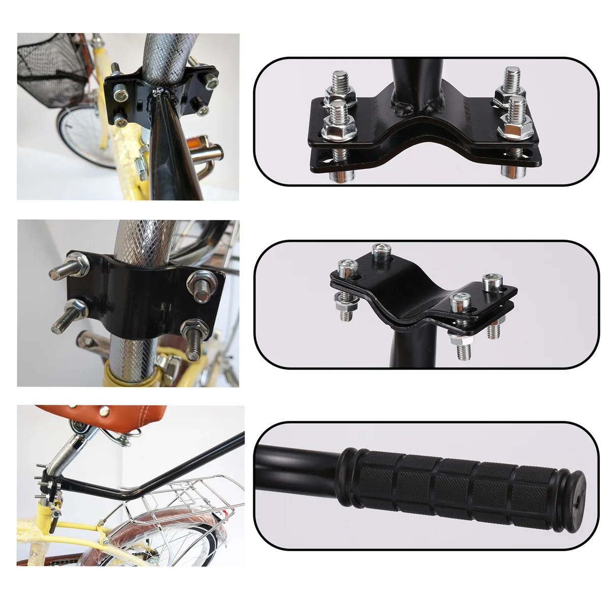 Bike Training Push Grab Balance Handle Bar Bicycle Pole Trainer for Kids Children Learn Cycling Vehicle Device Bike Tool